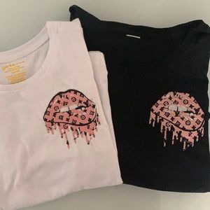 Louis Vuitton customized embroidered T-shirt size small.